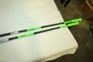 NEW Komperdell Henrik Kristofferson 130cm Ski Poles Green Black Carbon - Picture 1 of 6