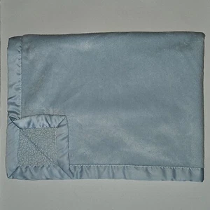 Koala Baby 2013 Solid Light Blue Baby Blanket SOFT Fleece Satin Trim 29x39 - Picture 1 of 6
