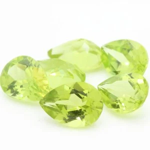 Green Peridot. Pear. IF-VVS1 (Sold per Unit) .Pakistan - Picture 1 of 1