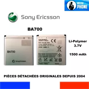 BATTERIE ORIGINALE BA700 SONY ERICSSON 1500mAh 5,6Wh XPERIA NEO V PRO TIPO RAY - Photo 1 sur 5
