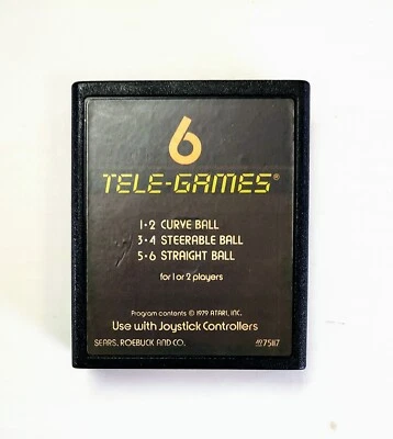 BOWLING ATARI 2600 Video Game Cartridge 1979 Only Tested (See Photos) TELE-GAMES - Image 1 of 4