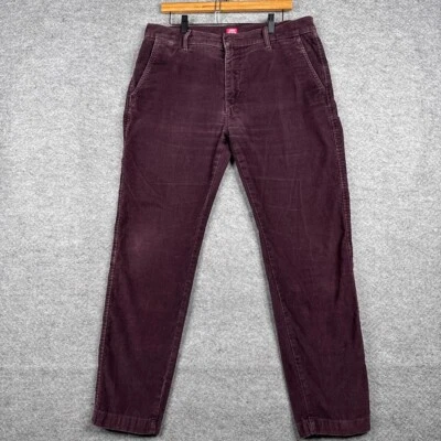 Pantalones chinos Levis XX para hombre 36x30 púrpura pana rectos cónicos retro informales Foto 1 de 4