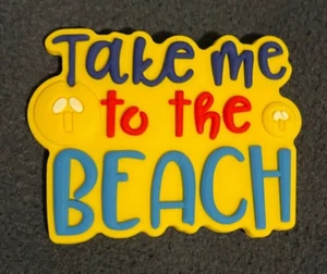 Take Me to The Beach 3" Bogg Tote Bag Charm - Picture 1 of 2