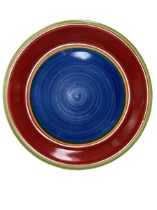 Royal Norfolk Speiseteller bunt gebändert Design Dekoteller - Bild 1 von 6