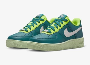 Nike Air Force 1 Low Crater Bright Spruce Volt Shoes DM1086-300 (GS) Youth Sizes - Picture 1 of 8