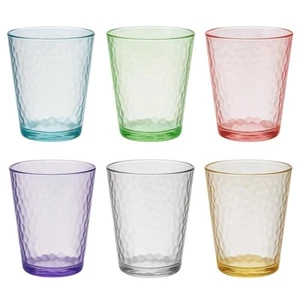 Bicchiere Acqua colorati Vari Colori da 6 pezzi bicchieri 210 ml multicolor - Imagen 1 de 7