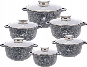 Klönberg 12-teiliges Topfset,antihaftbeschichtet,ideal für alle Herdarten KB3921 - Bild 1 von 11