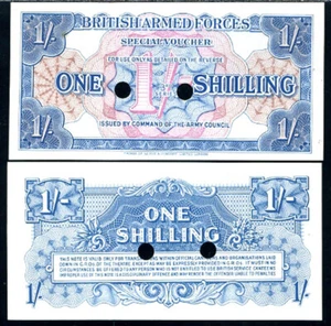 GREAT BRITAIN ARMED FORCE 1 SHILLING 1956 P M26 UNC - Picture 1 of 1