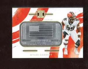 2024 Panini Impeccable Myles Garrett Browns USA Flag 1oz Silver Bar 11/25 - Picture 1 of 2
