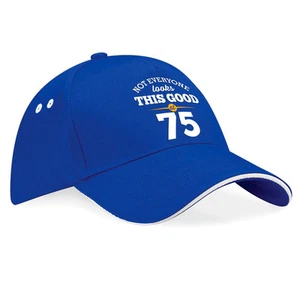 75th Birthday Gift Present Idea For Men Women Ladies Dad Mum Happy 75 Hat - Picture 1 of 14