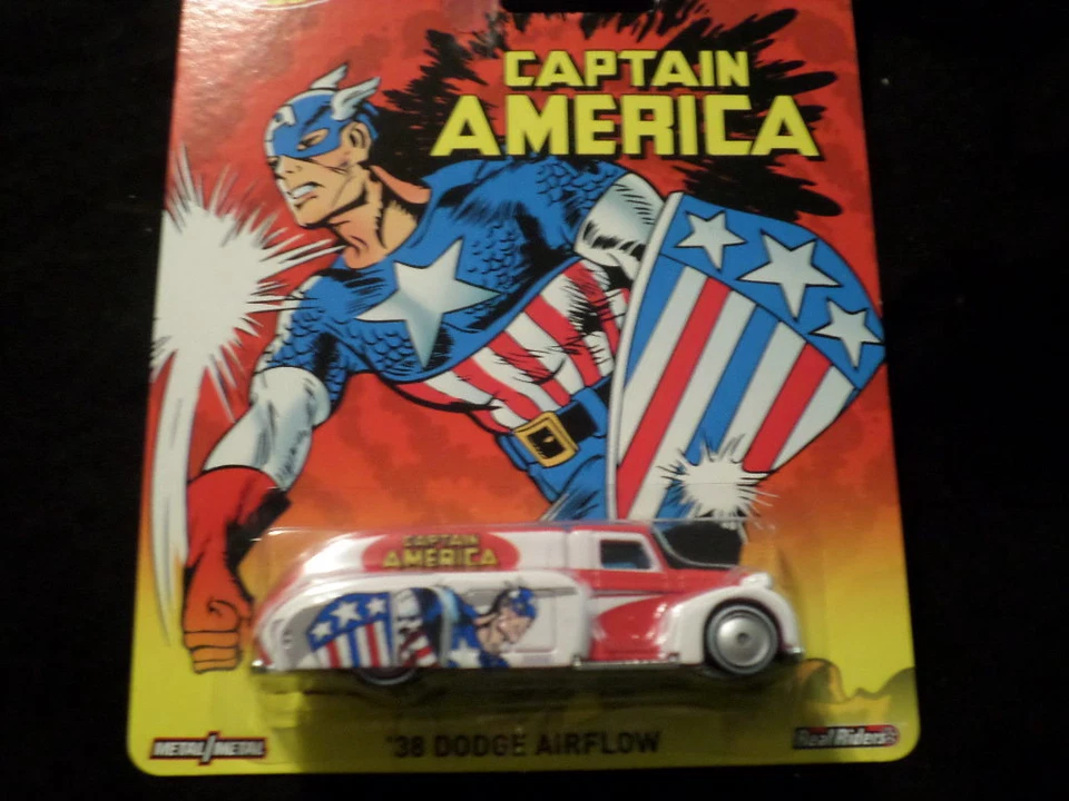 2015 HOT WHEELS MARVEL CAPTAIN AMERICA '38 DODGE AIRFLOW HW HOTWHEELS - Изображение 1 из 1