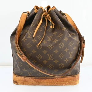 Authentic Louis Vuitton Monogram Noe Shoulder Bag M42224 LV JUNK A3896CY705 - Picture 1 of 24