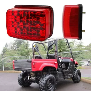 For Yamaha Rhino 700 2008-2013 ATV LED Rear Tail Light Brake Stop Running Lamp - Foto 1 di 12