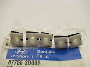 (5) NEW GENUINE Body Side Molding Clips OEM For Hyundai 877563D000