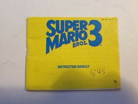Super Mario Bros. 3 Originale NES Nintendo 1990 Manuale Istruzioni - R1014