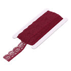 Lace Trim Wine Red Lace Ribbon For Fabric Wedding Decoration Gift Wrap