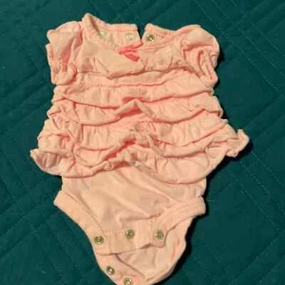 Pink ruffle bodysuit 085 - Image 1 of 2