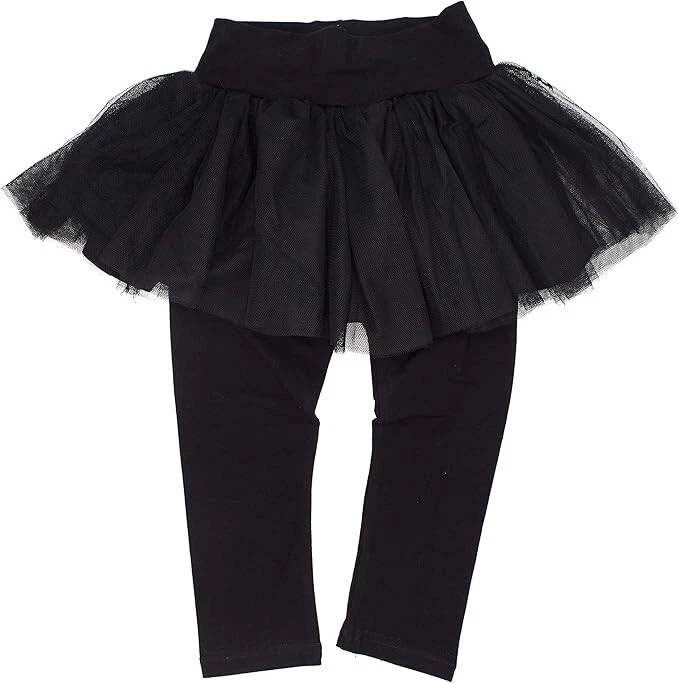 Toddler Girl Tulle Skirt Tutu Leggings – Available in 4 Colors - Image 1 of 4