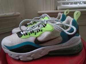 ZAPATOS PARA CORRER NIKE AIR MAX 270 REACT SE GS 'ORACLE AQUA' NIÑO TALLA 5Y - Imagen 1 de 6