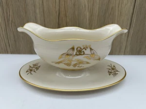 Lenox China Pfeilspitze Sauciere hat angebrachten Einsatz Top Zustand - Bild 1 von 4