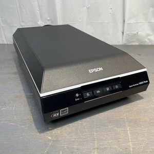 UNTESTED Epson Perfection V600 Scanner w/ Power Supply & USB Cord, No Film Tray - Picture 1 of 15