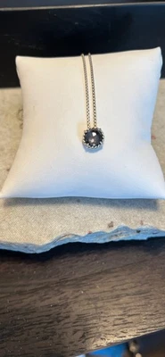 "Collar David Yurman plata de ley 925 zafiro 5,6 g 17""-18,5""" Foto 1 de 4