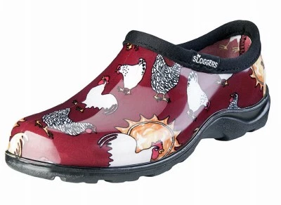 Sloggers 5116CBR10 Size 10 Women Garden Shoe Red Barn Chicken Waterproof 4273025