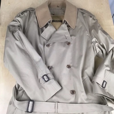 Vintage Brooks Brothers Mens Trench Coat 42 Long Double Breasted Wool Liner USA - Image 1 of 4