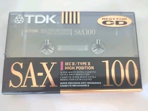 TDK SA-X 90 High Position IEC II / TYPE II Blank Audio Cassette Tape NEW Sealed - Picture 1 of 4