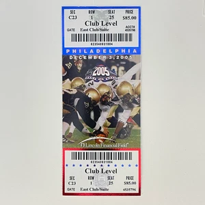 Army vs Navy 12/3/2005 College Football Ticket, Annual Classic, America's Game - Picture 1 of 4