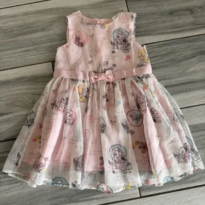 Niñas Disney Vestido Rosa Transparente Sin Mangas 3T Sofía Cenicienta Bebé Personajes - Imagen 1 de 7