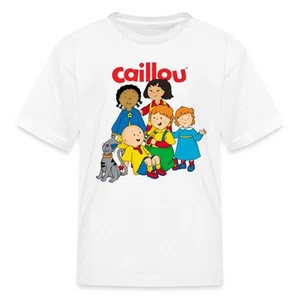 Caillou With His Friends And Gilbert The Cat Kid's T-Shirt - Picture 1 of 22