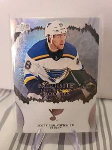 Scott Perunovich 2021-22 Cubierta Superior Exquisita Colección Novatos Novato 024/299 - Imagen 1 de 2
