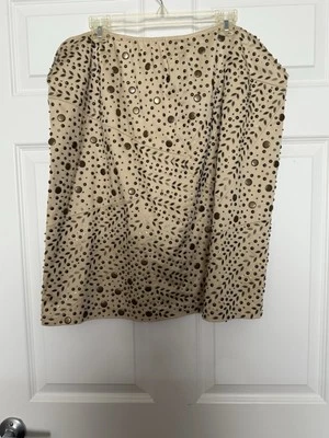 Lafayette 148 New York Metal Stud Embellished Skirt Size 18 - Image 1 of 4