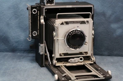 Graflex 1951 Crown Graphic 4x5 **NOT ESTATE FIND * Tested Fully Working READY * - Image 1 of 4