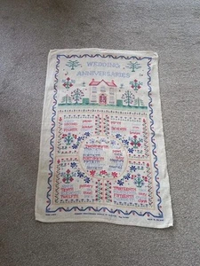 Ulster Weavers Irish Linen Tea Towel Wedding Anniversaries Sampler by Ulster - Picture 1 of 10