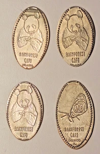 4-Rainforest Café Orlando Florida Elongated Quarters Retired/Unlisted Designs - Picture 1 of 9