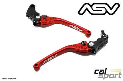 Palancas de freno y embrague rojas regulares ASV Suzuki GSXR600 2004-2005 K4 K5 F3 Foto 1 de 3