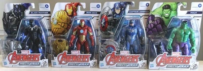 Marvel Avengers MechStrike Lote de 4 Pantera Negra Iron Man Capitán América Hulk Foto 1 de 4