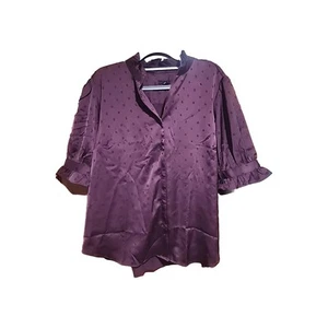 Ann Taylor Top XL Petite Burgandy New with Tags - Picture 1 of 3