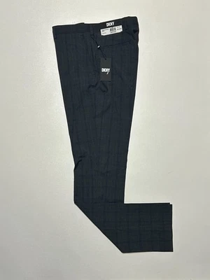 NEW DKNY Mens Gray GLEN PLAID STRETCH ATHLETIC FIT Dress Pants/Slacks 32x34 - Image 1 of 4