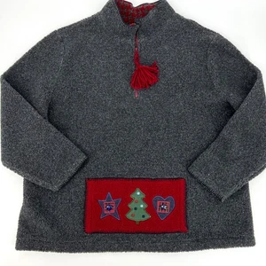 C&B Sport by Croft & Barrow Gris Navidad Vellón Talla 2X - Imagen 1 de 8