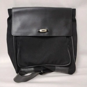 Authentic Montblanc Shoulder Bag Crossbody Bag in Black Leather for Men - Picture 1 of 13