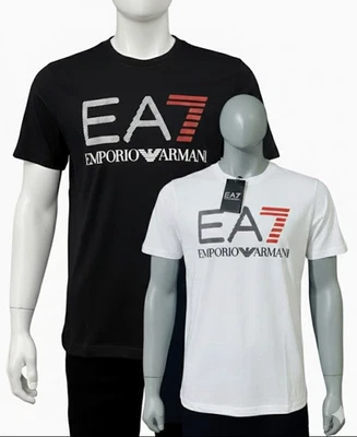 Men's  Emporio Armani EA7  short sleeve crew neck Cotton T-Shirt L, XL Foto 1 de 4