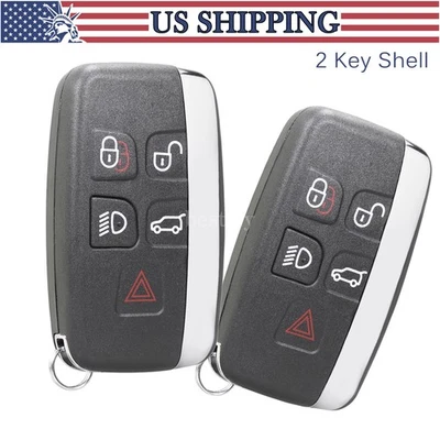 2 Smart Remote Key Case Shell Fob para 2010-2016 Land Rover Range Rover Sport LR4 - Imagem 1 de 4