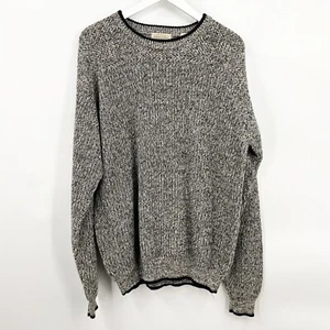VTG 90s St. John’s Bay Chunky Knit Grandpa Pullover Sweater Crewneck Size XLT - Picture 1 of 7