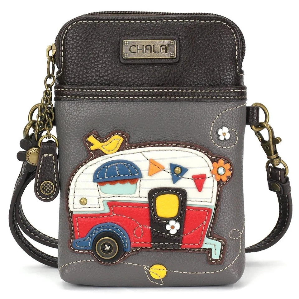 Chala Camper Cellphone Crossbody Purse Convertible Strap