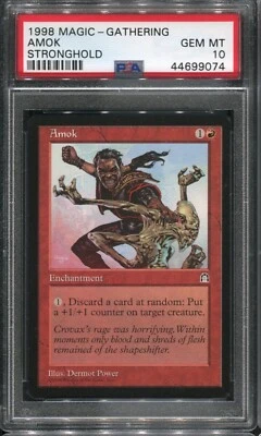 Amok Stronghold Gem Mint MTG PSA 10 BGS Magic the gathering - Image 1 of 2
