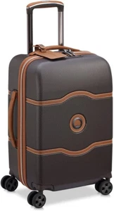 DELSEY PARIS Chatelet Air 2.0 4DR Cabin Trolley 38L Slim 55cm Marrone/Braun - Picture 1 of 10