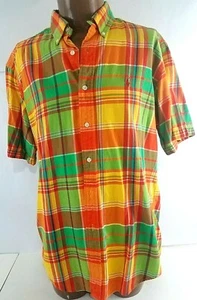 Ralph Lauren Classic Fit Kurzarm Hemd leuchtend mehrfarbig kariert Large - Bild 1 von 7